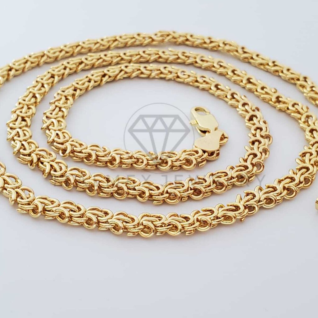 18k Gold Plated 6mm/24" Chino Link Chain | Cadena